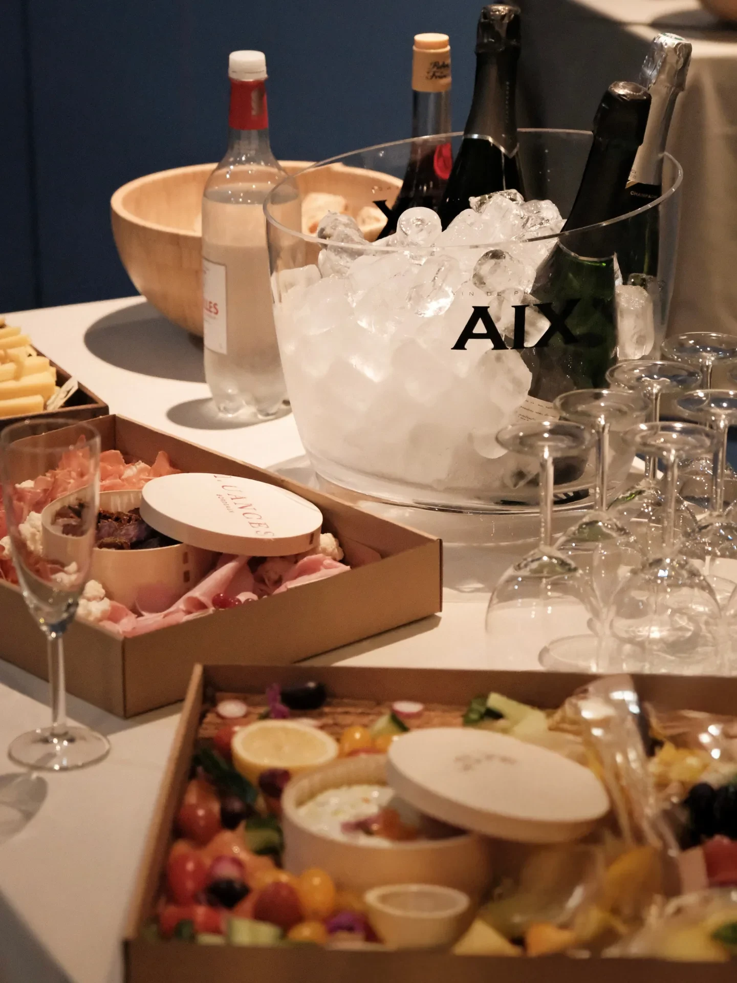 Buffet de la soirée Mimilo chez Oxyform à Bordeaux