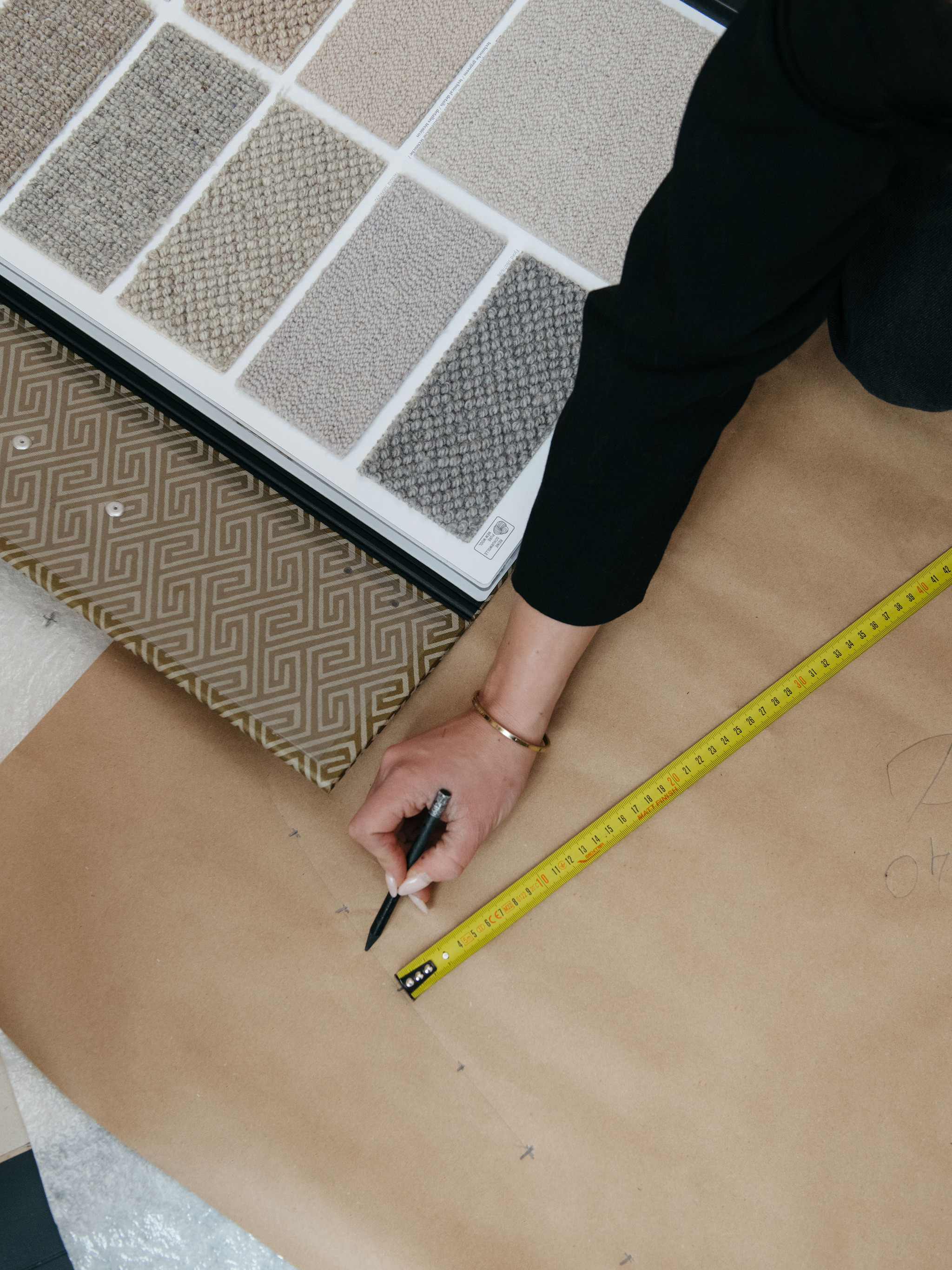 mimilo-tapissier-bordeaux-projet-eole-20 Échantillons de tapis et relevé de mesures